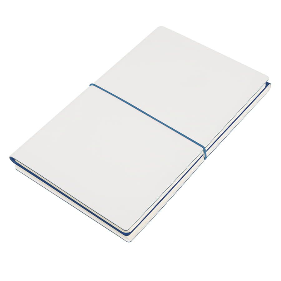 Набор подарочный FINELINE: кружка, блокнот, ручка, коробка, стружка, белый с синим