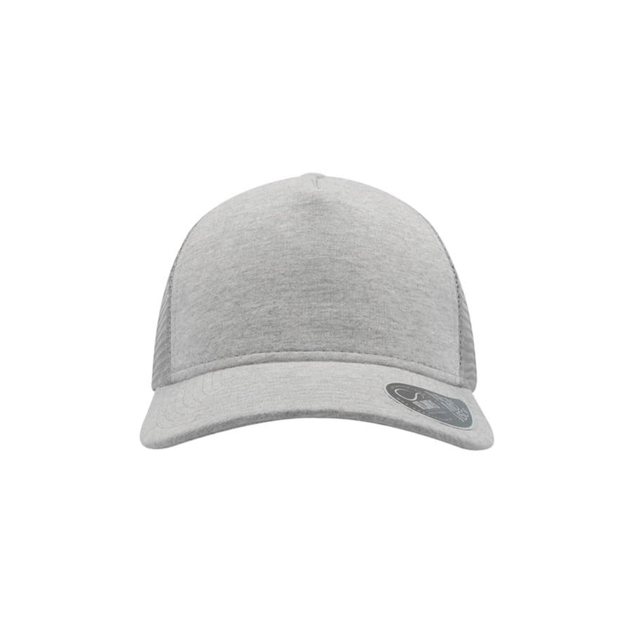 Бейсболка "RAPPER JERSEY", 5 клиньев, пластиковая застежка,светло-серый,87% хлопок,13% п/э, 220 г/м2