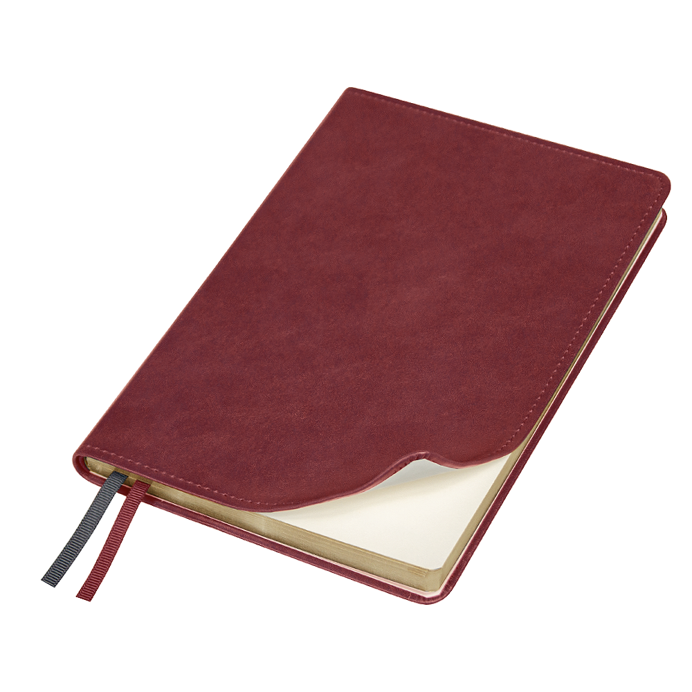 Ежедневник Urban Elegiya Ausone A5, бордовый с золотистым, недатированный