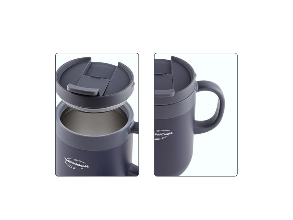 Термокружка из нерж. стали тм THERMOcafe TCCM-460SY (OGY) 0,46L