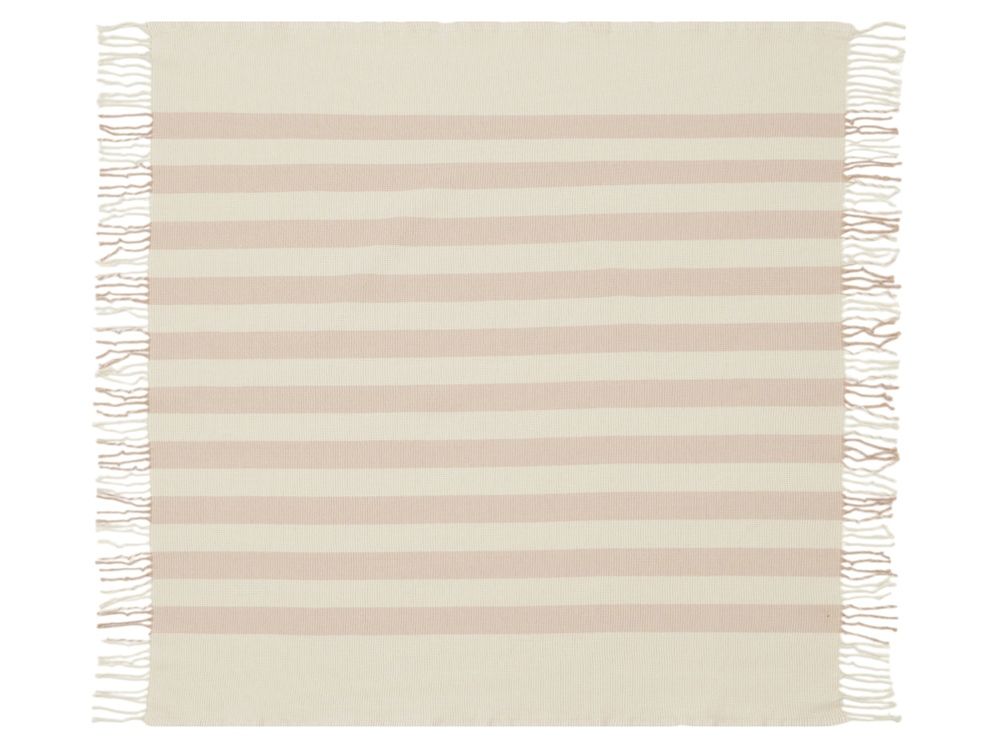 Плед Reglet, 130x150 см ( с учетом бахромы) 100% хлопок, бежевый