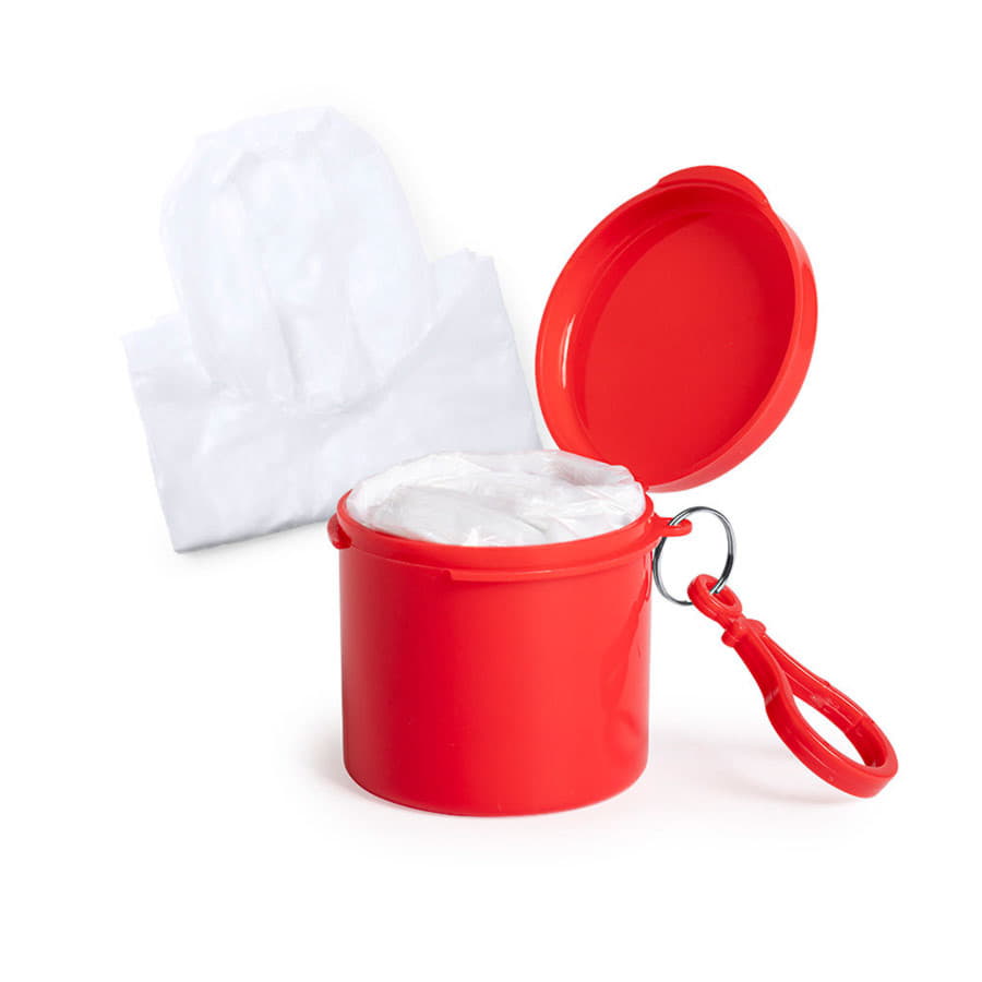 Дождевик BIRTOX белого цвета в белом футляре с карабином, 127 х 102 см. материал LDPE Дождевик BIRTOX белого цвета в белом футляре с карабином, 127 х 102 см. материал LDPE