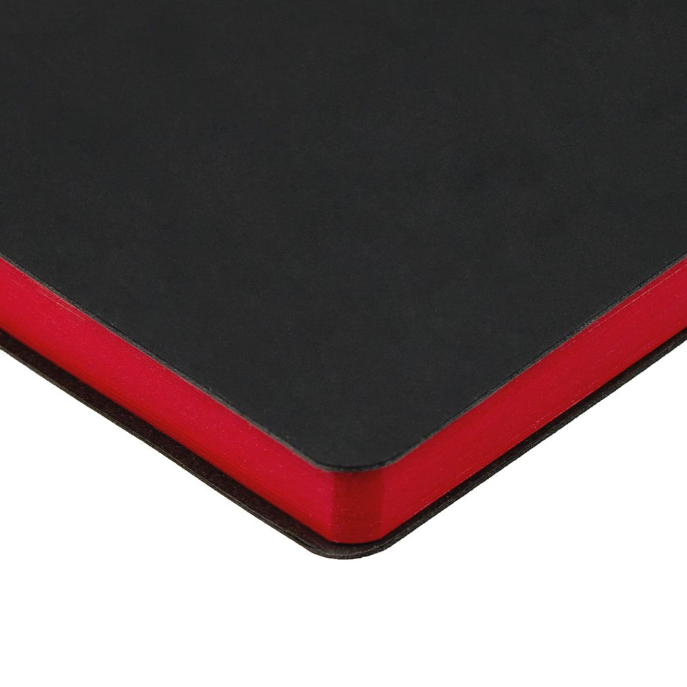 Ежедневник Bookmark, недатированный, черный с красным