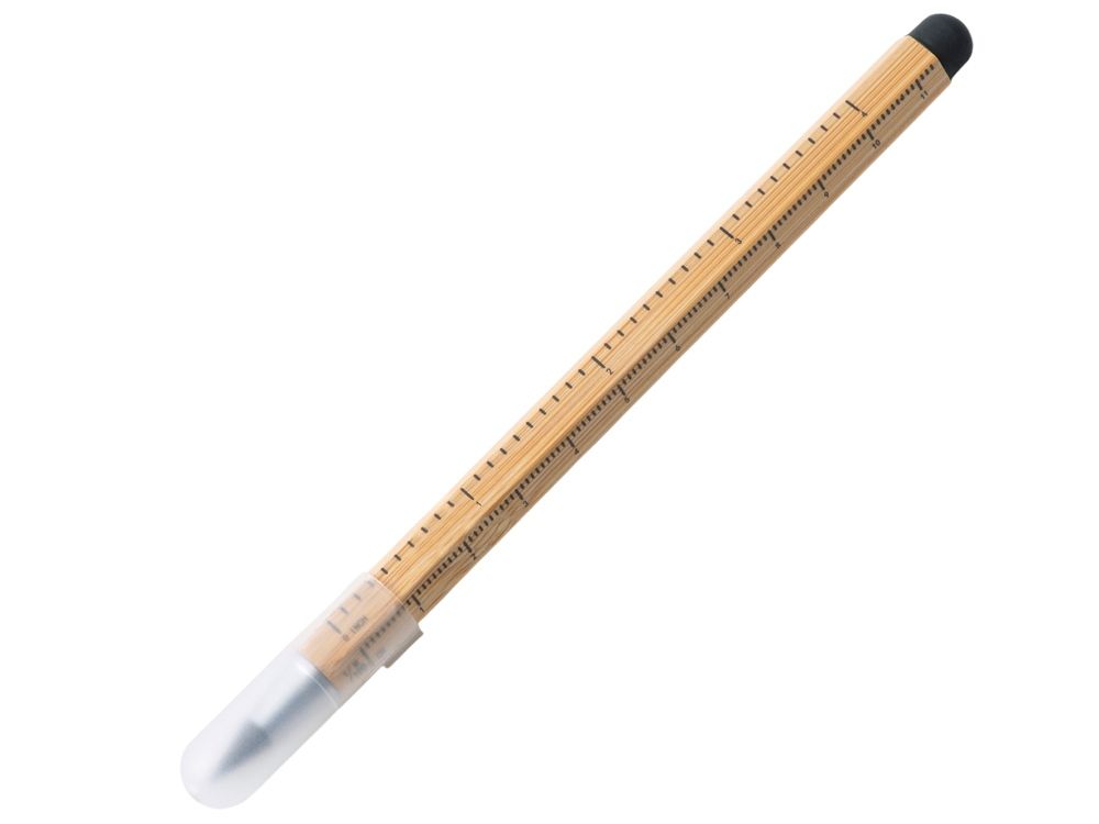 Вечный карандаш "Sicily Bamboo" из бамбука со стилусом и линейкой