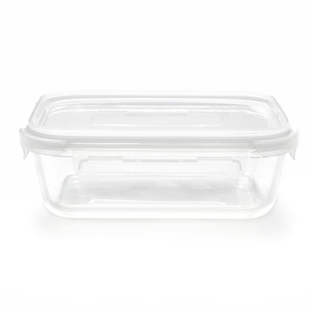 Контейнер &quot;Dinner&quot; из боросиликатного стекла, герметичный, белый