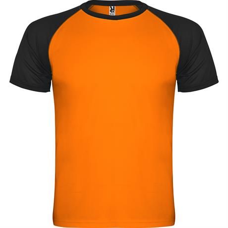 Спортивная футболка INDIANAPOLIS мужская, ФЛУОРЕСЦЕНТНЫЙ ОРАНЖЕВЫЙ/ЧЕРНЫЙ 3XL