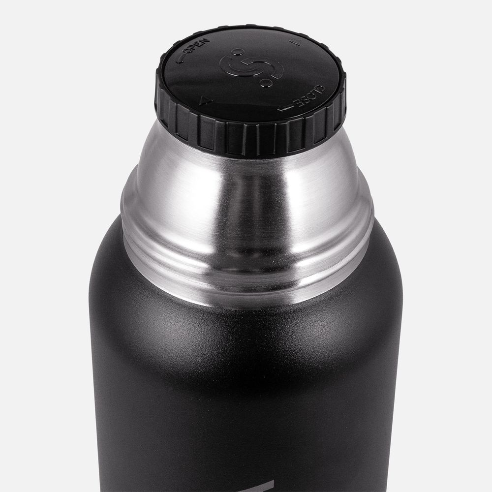 Термос Relaxika 1000 со стикерпаком, черный Термос Relaxika 1000 со стикерпаком, черный