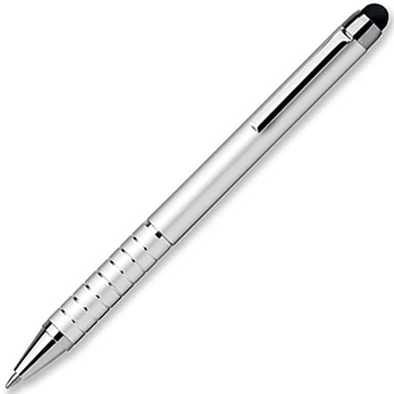 Ручка шариковая, металлическая, серебристая Shorty
