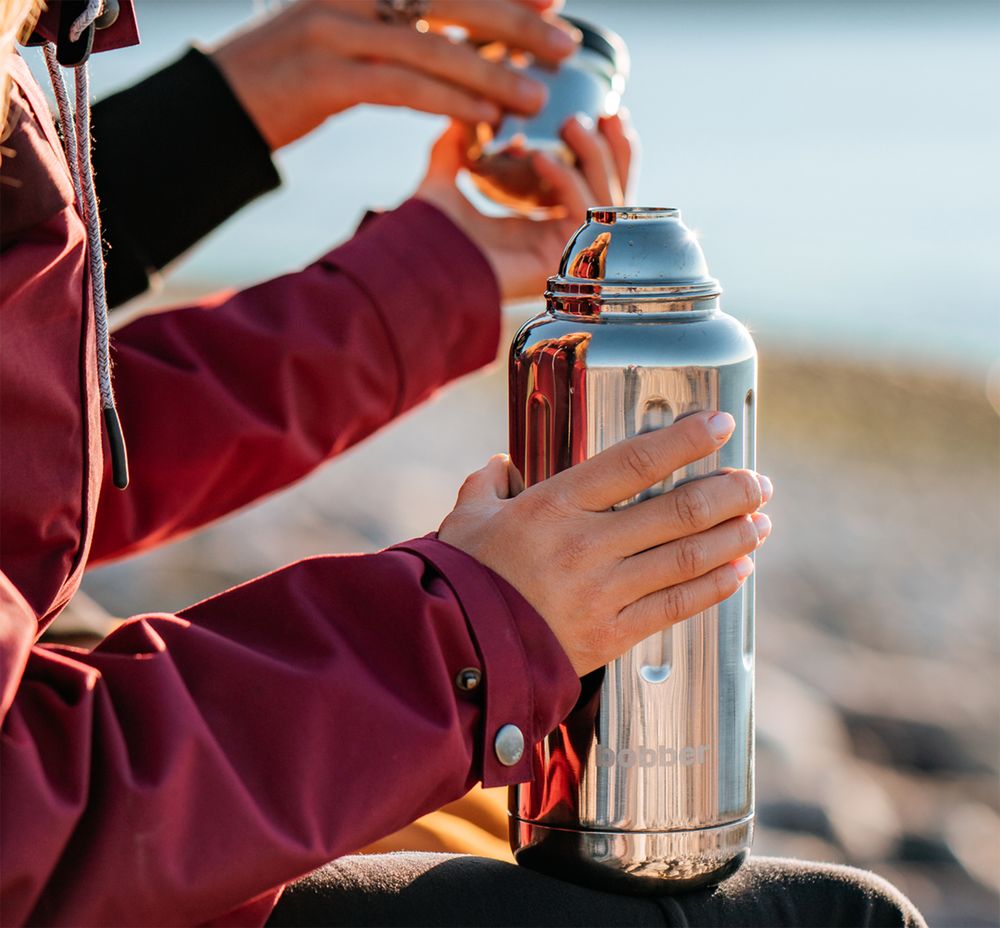 Термос Flask 1000, вакуумный, стальной зеркальный Термос Flask 1000, вакуумный, стальной зеркальный