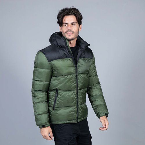 Куртка мужская "SIBERIA", камуфляж серый, чёрный, S, 100% нейлон 40г/м2, наполнитель: 100% полиэстер, 530 г/м2