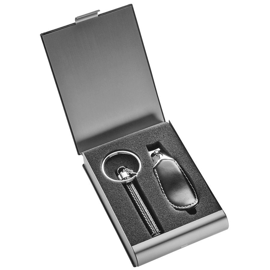 Набор дорожный "Экспресс": щипчики для ногтей и брелок-фонарик 