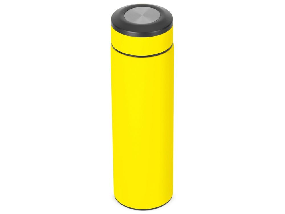 Вакуумный термос "Vacuum Flask C1", soft touch, 420мл, желтый