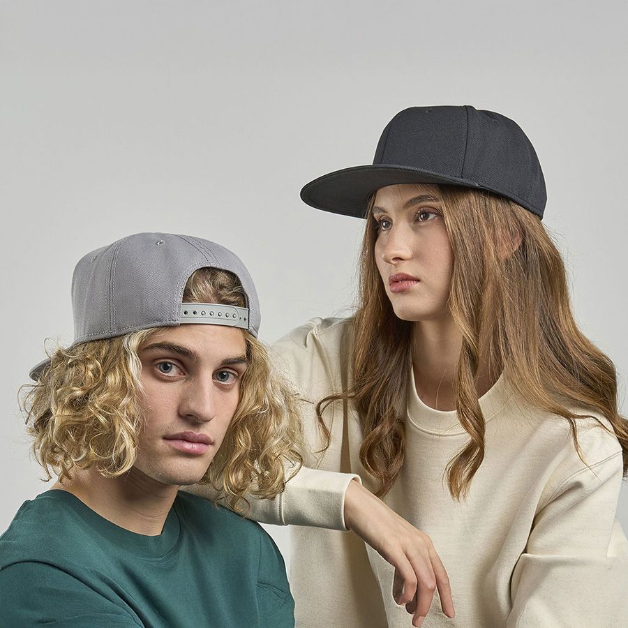 Бейсболка "SNAP BACK-S", 6 клиньев, пластиковая застежка, белый, 100% переработанный полиэстер, 300 гр/м2