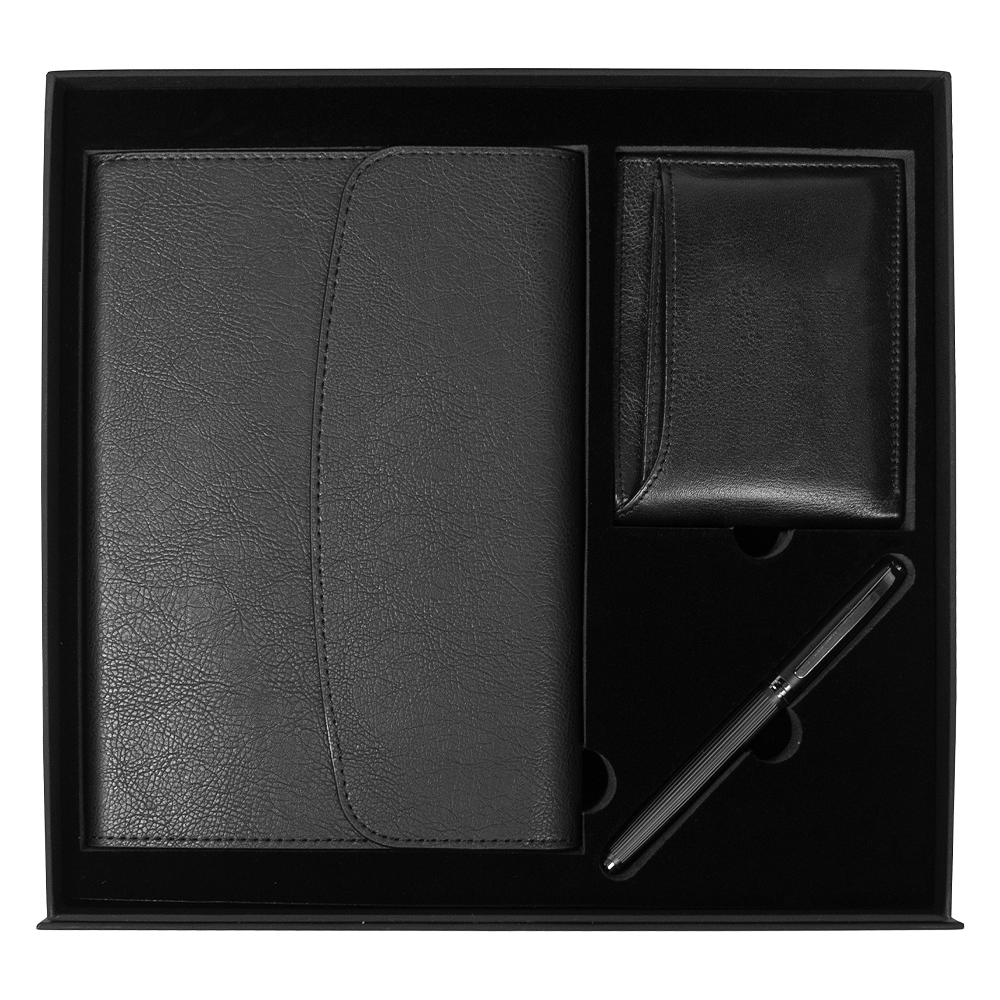 Набор подарочный Solution Prestige Trio ( ежедневник в суперобложке, кошелек, ручка)