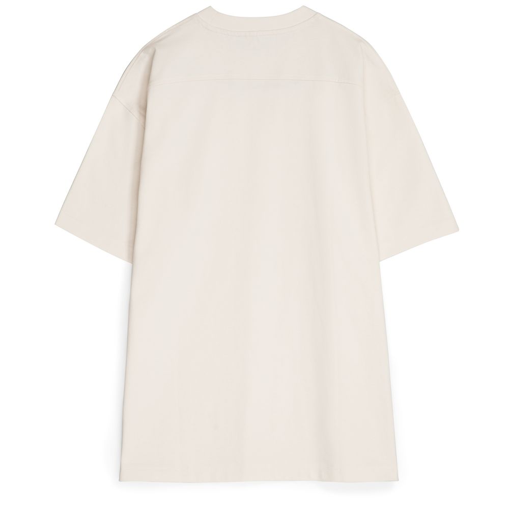 Футболка оверсайз унисекс Sideline, молочно-белая, размер XS/S