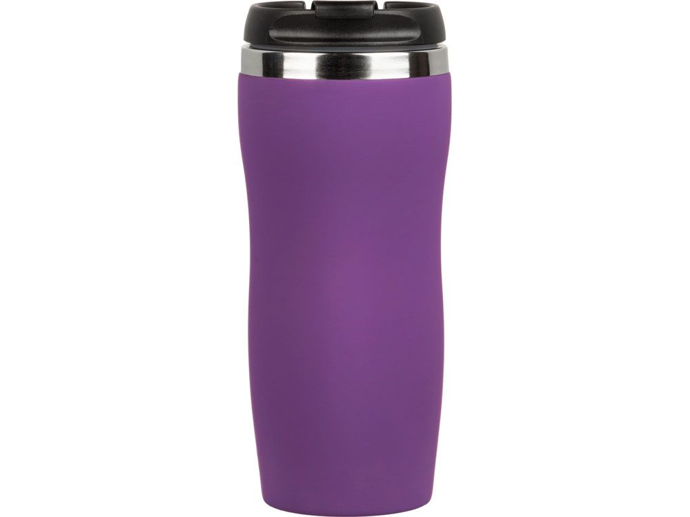 Термокружка "Double wall mug C1", soft touch, 350 мл, фиолетовый