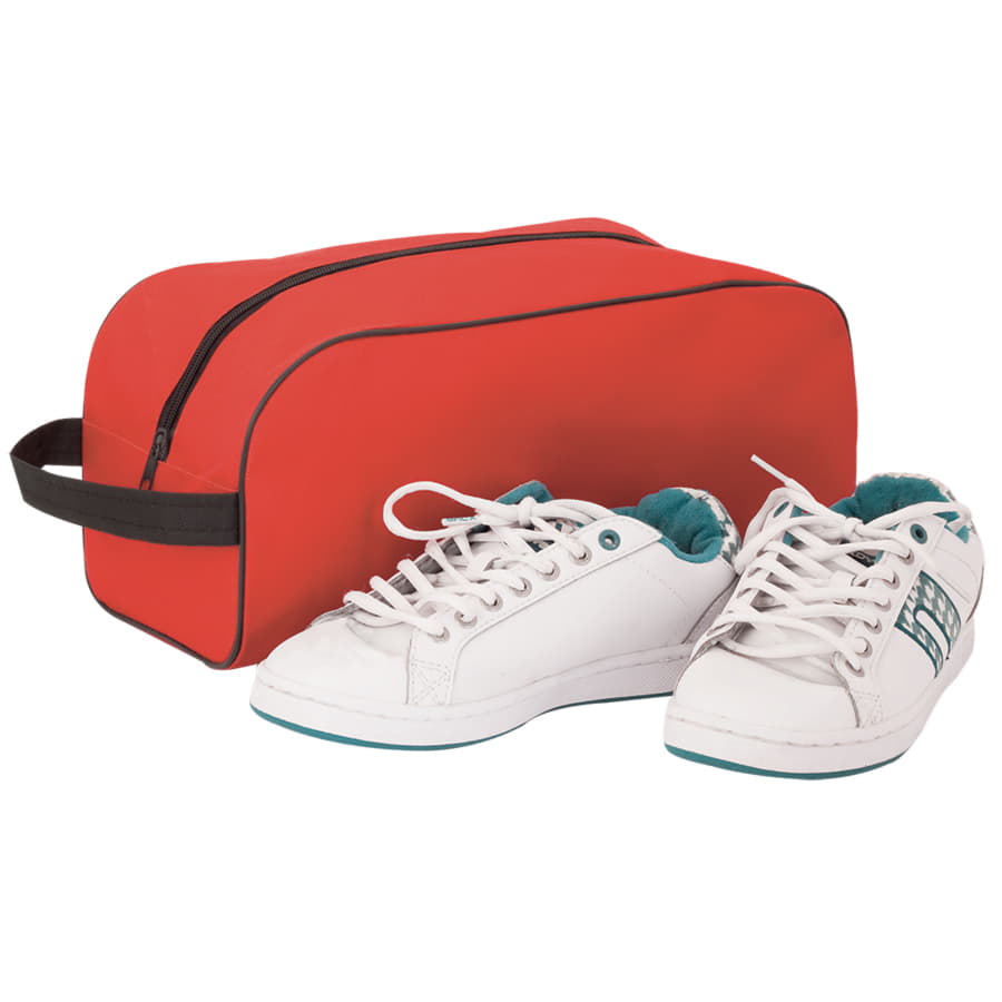 Сумка для обуви "Vega"; красный; 34х16х15 см; полиэстер 600D; шелкография