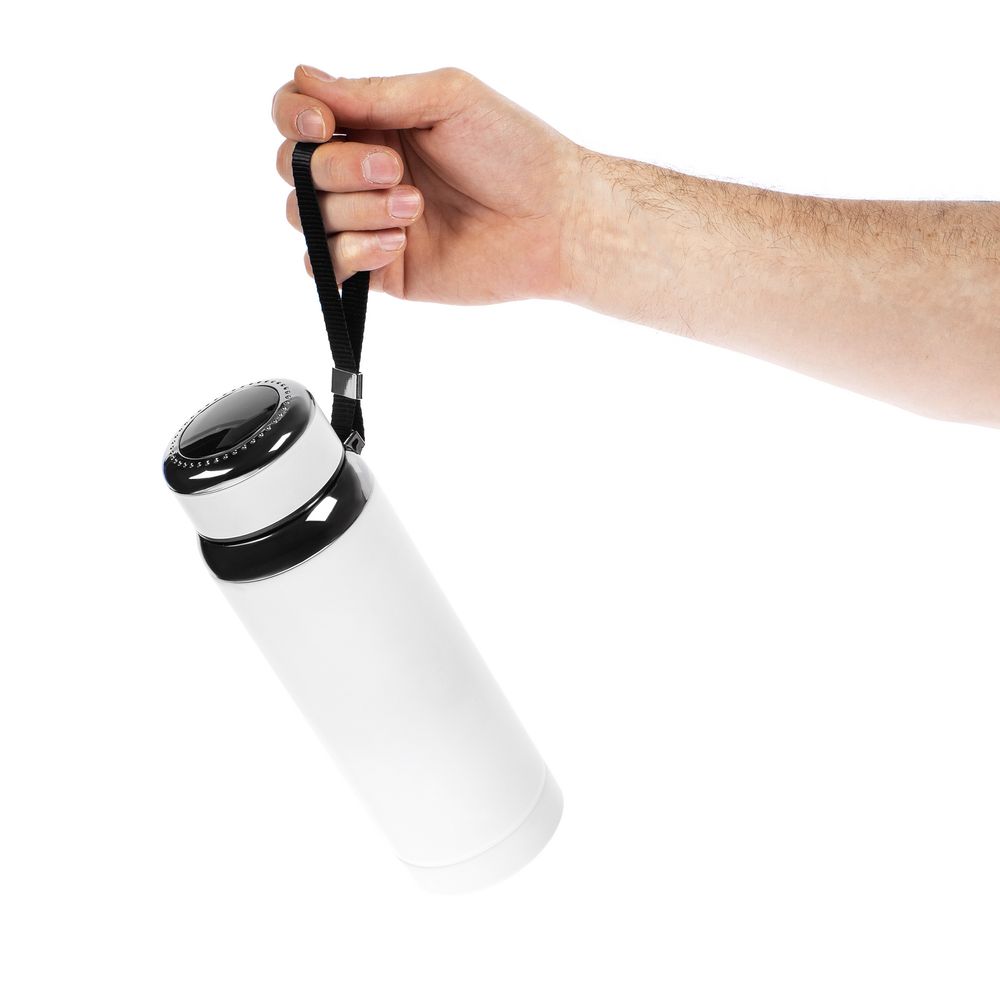 Смарт-термос с ситечком Termino, белый Смарт-термос с ситечком Termino, белый