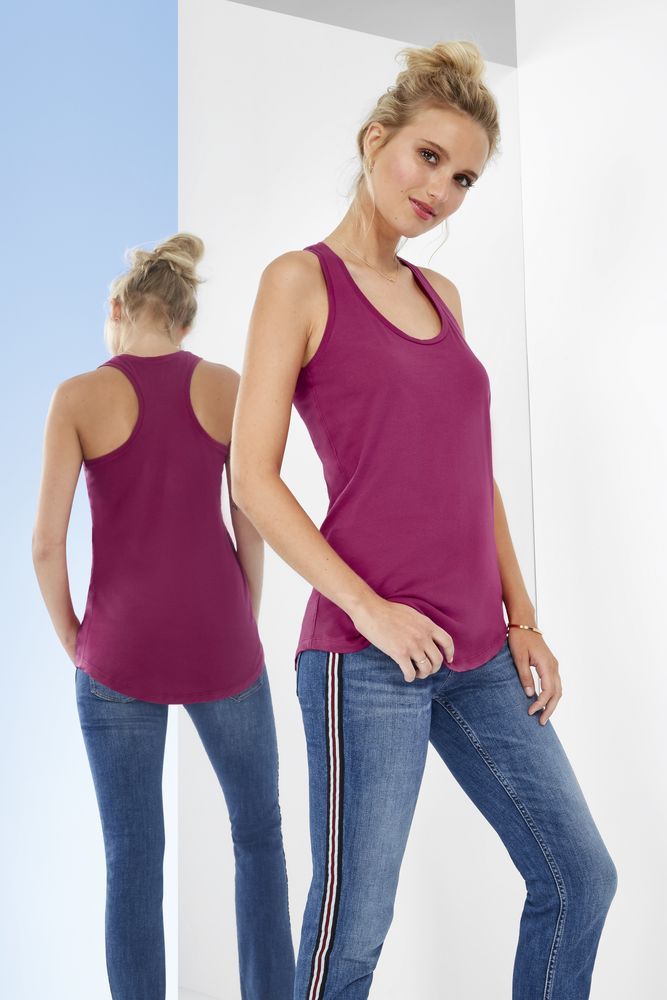 Майка женская Moka 110, ярко-голубая, размер XS