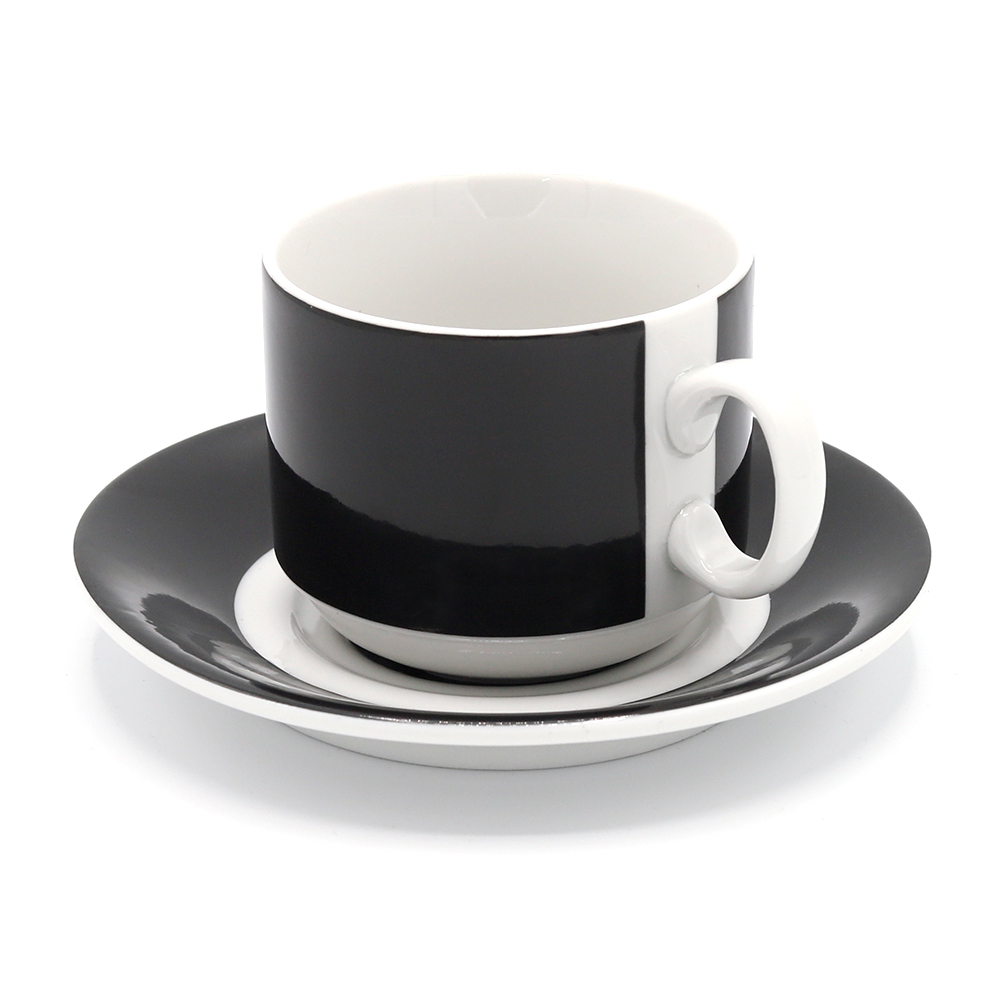 Чайная пара фарфоровая 220см³ экспресс Sunrise (7С1793Ф34), черный, в коробке Чайная пара фарфоровая 220см³ экспресс Sunrise (7С1793Ф34), черный, в коробке