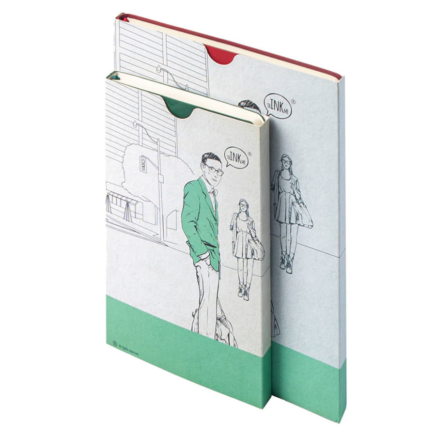 Бизнес-блокнот "Biggy", B5 формат, бирюзовый, серый форзац, мягкая обложка, в клетку