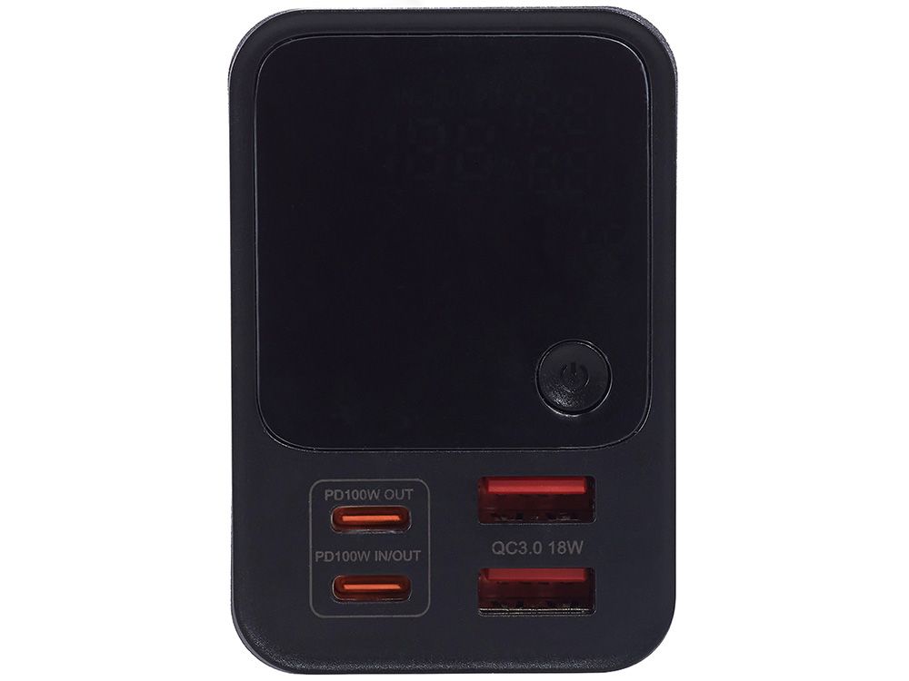 Внешний аккумулятор для ноутбуков «EpIQ», 100 Вт, 30000 mAh, темно-серый