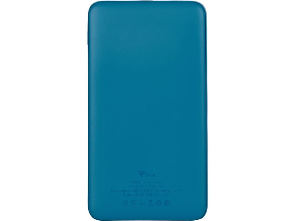 Внешний аккумулятор "Reserve Pro", 10 000 mah, индиго