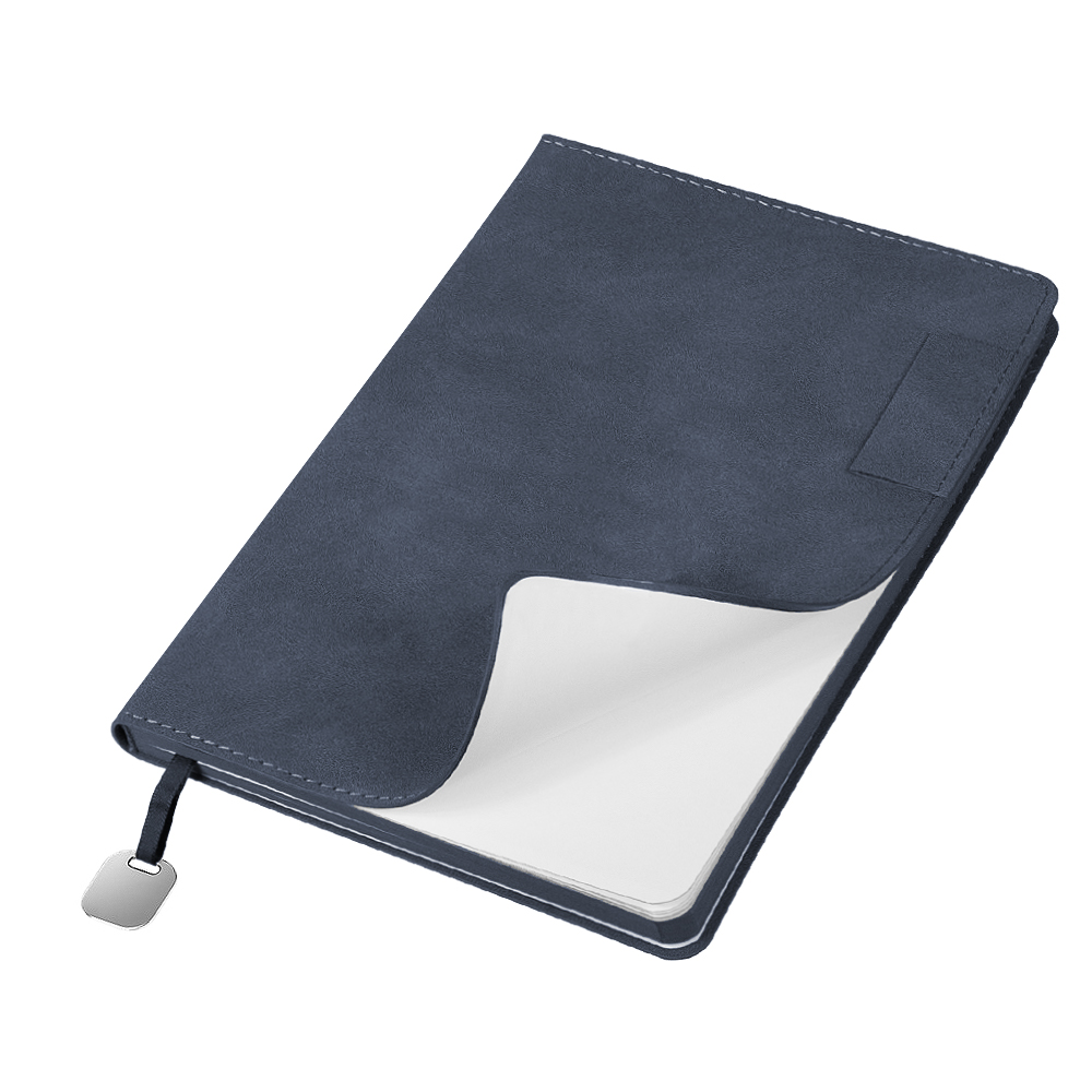 Ежедневник Flexy Tenero Suede A5, синий, недатированный