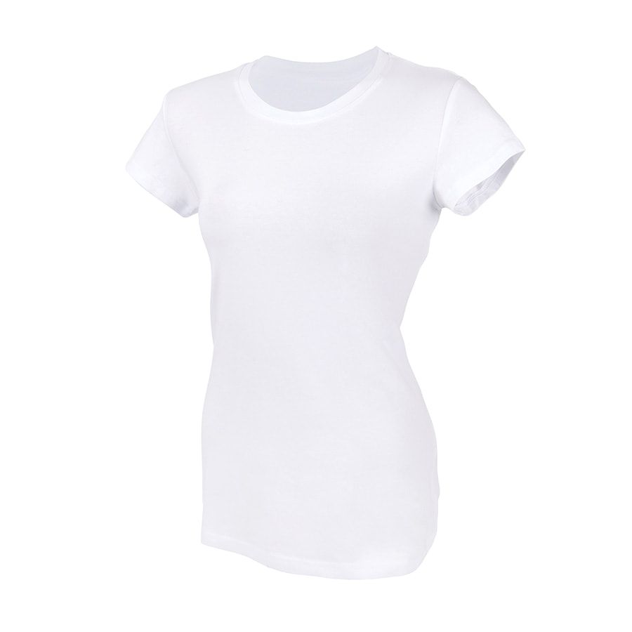 Футболка женская   "Ритейл" белый_XS, 92% хлопок 8% лайкра, 160 г/м2