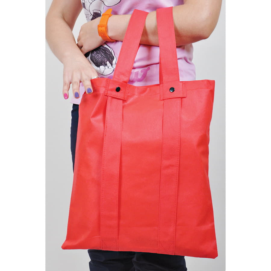 Сумка-рюкзак "Slider"; красный; 36,7*40,8 см; материал нетканый 80г/м2