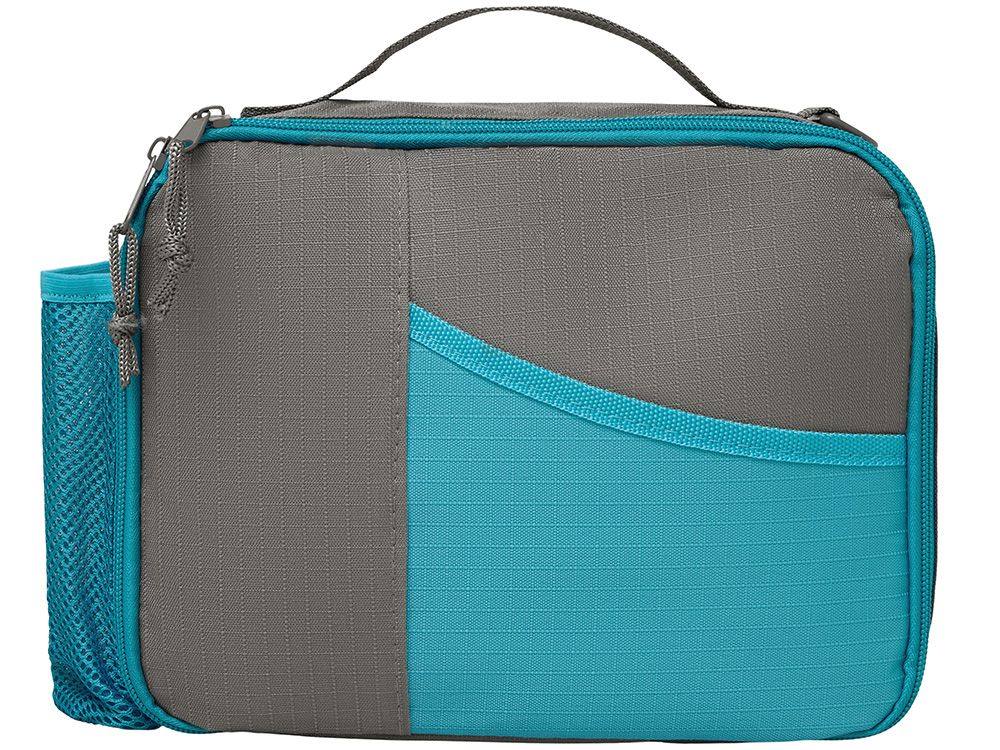 Изотермическая сумка-холодильник "Breeze New" для ланч-бокса, серый/голубой