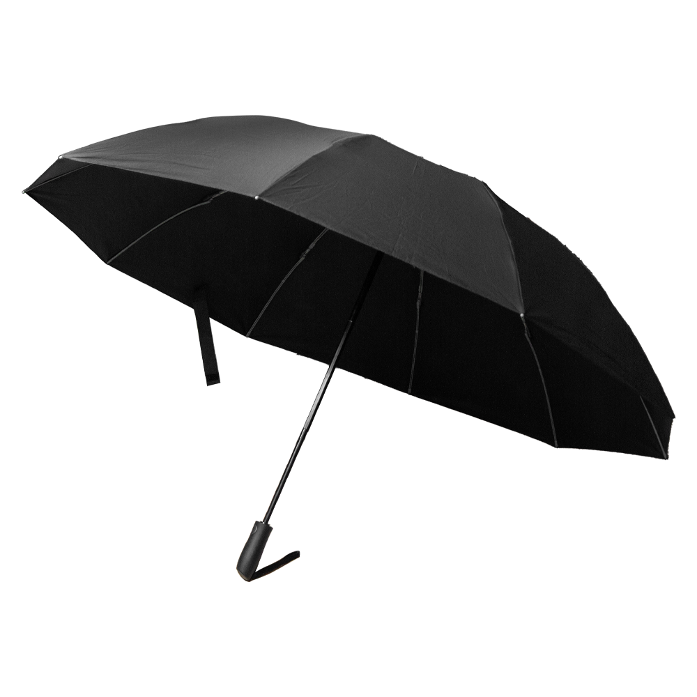 Зонт складной автоматический Forest Jumbo Reverse диаметр 133 см, 10 панелей, черный в подарочной коробке