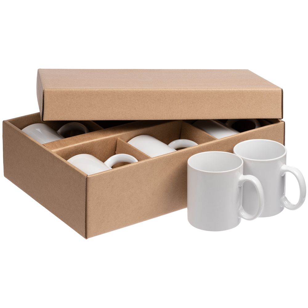 Набор из 6 кружек Promo, белый Набор из 6 кружек Promo, белый