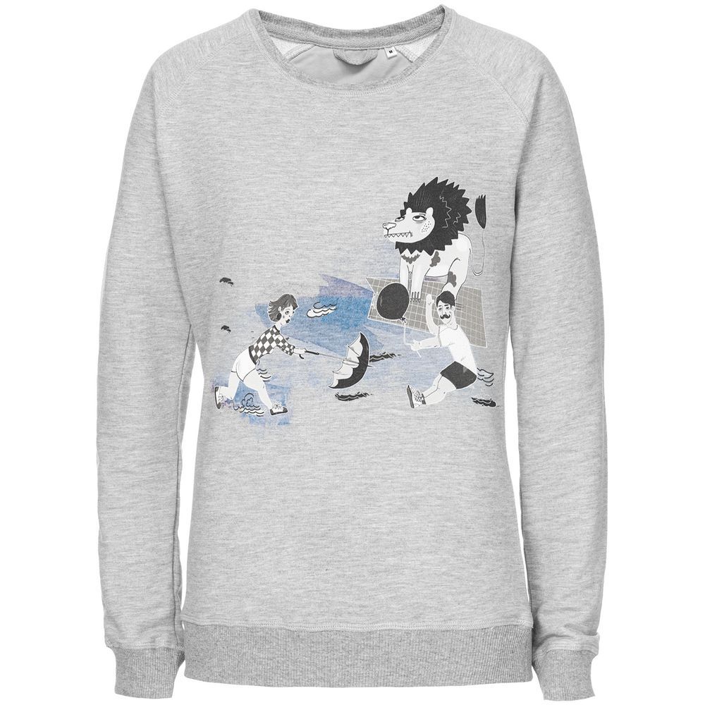 Свитшот женский «Не вы ли были у Невы», серый меланж, размер S