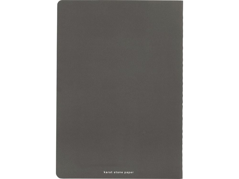 Комплект из двух блокнотов Karst формата A5 с листами из каменной бумаги, slate grey