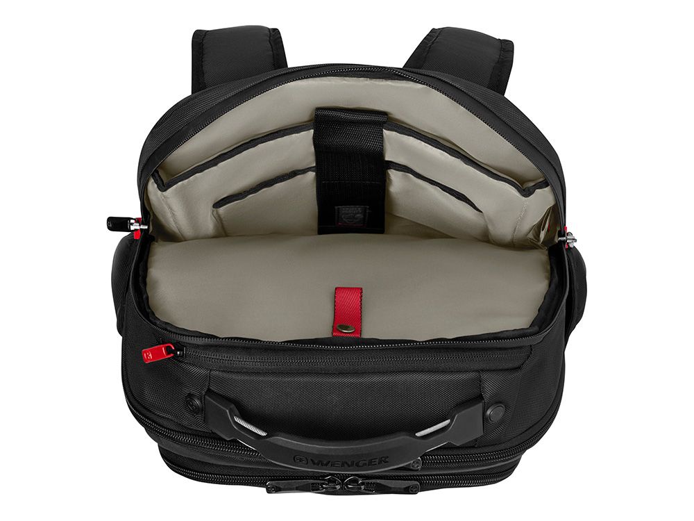 Рюкзак WENGER ALTAIR 15.6", черный, переработанный ПЭТ/Полиэстер, 32х21х44 см, 22 л.