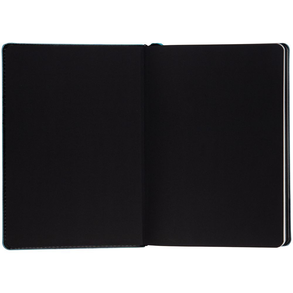 Ежедневник Alanis, недатированный, черный с голубым