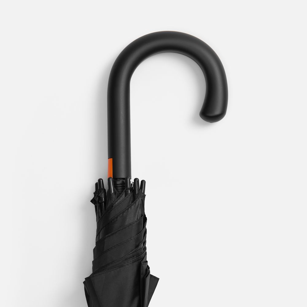 Зонт-трость Hidecolor с цветными спицами, оранжевый Зонт-трость Hidecolor с цветными спицами, оранжевый