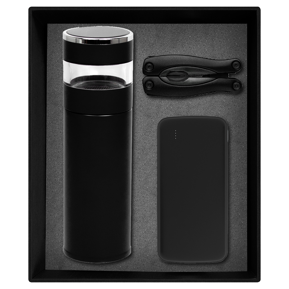 Набор подарочный Solution Prestige Trio (внешний аккумулятор, мультитул, термос)