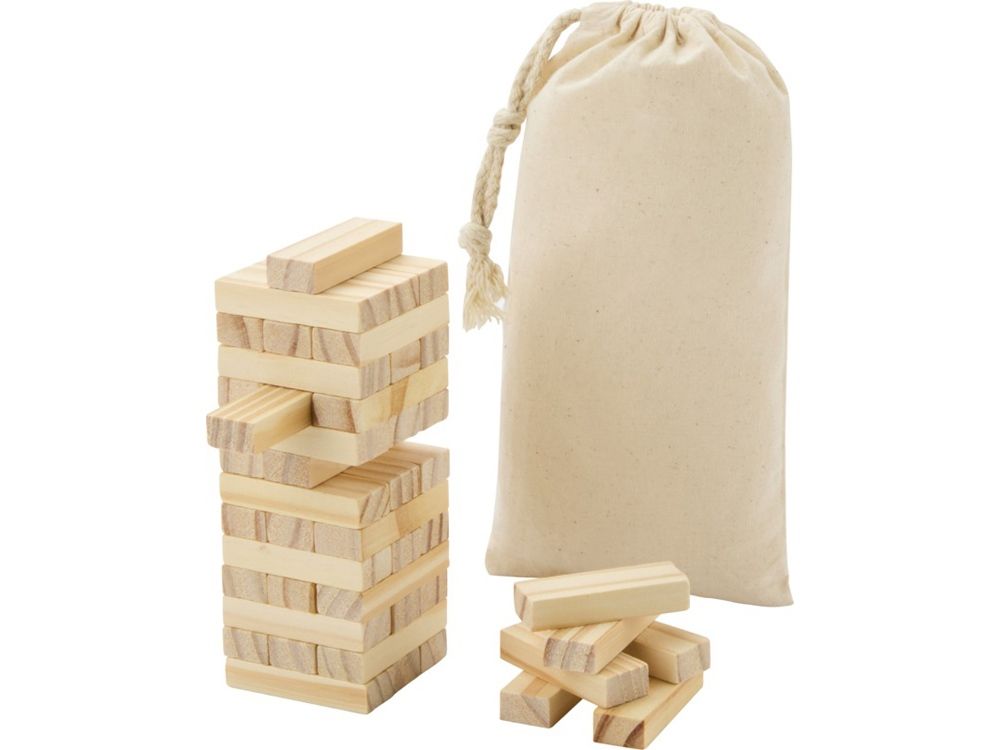 Jumble деревянная игра «Падающая башня», натуральный