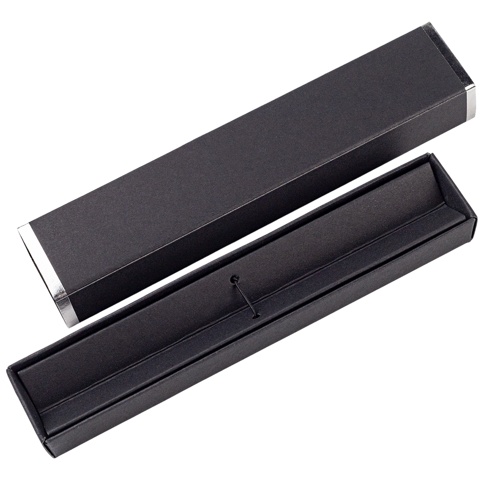 Ручка Senator в коробке Cradle чёрной с серебристым, чёрная