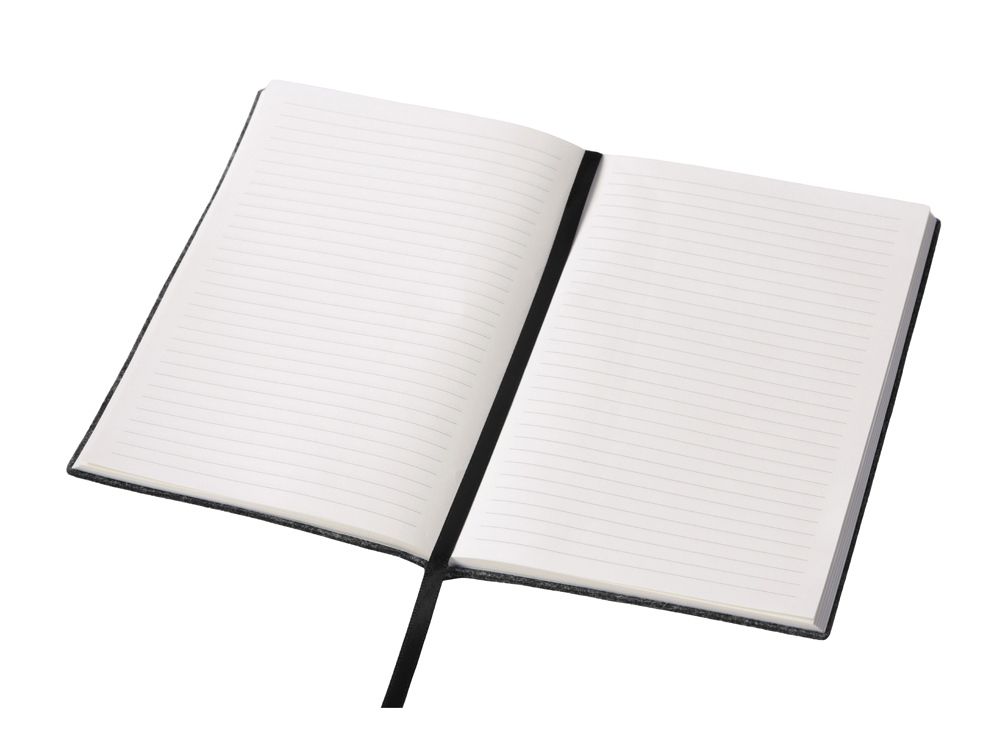 Блокнот из RPET-фетра А5 "Felt", гибкая обложка, 80 листов 70 гр/м2 белой бумаги, темно-серый