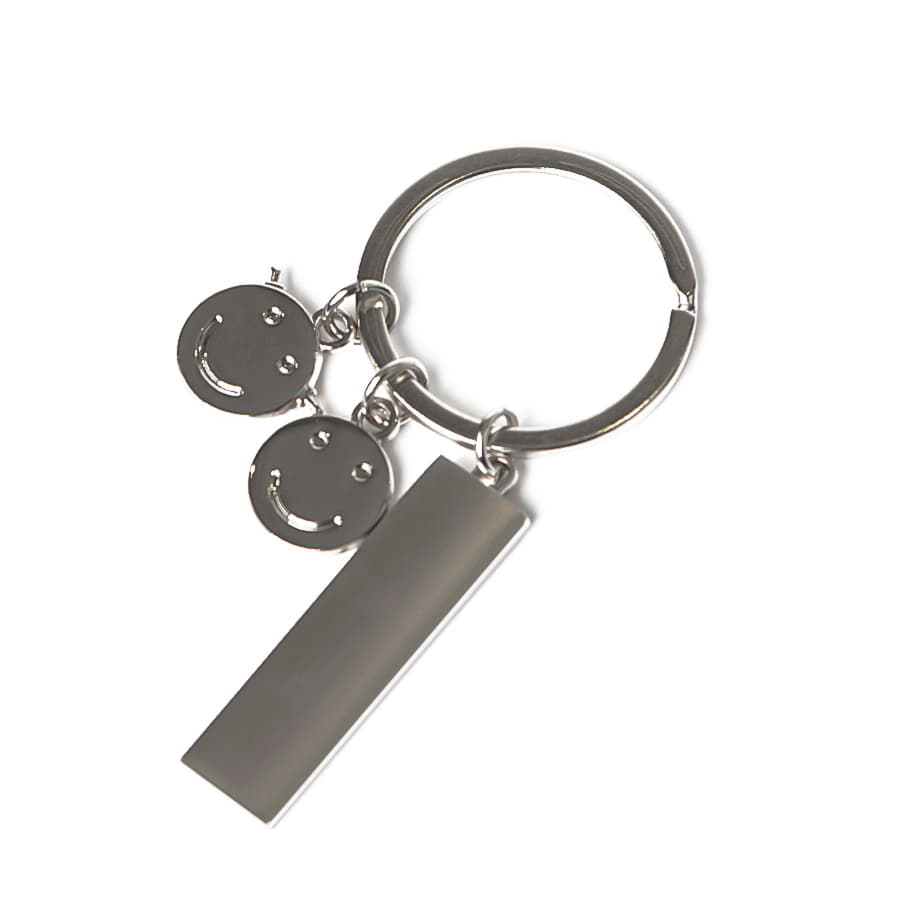 Брелок  "Мальчик и девочка"; 8,1х1,15х0,35 см; металл