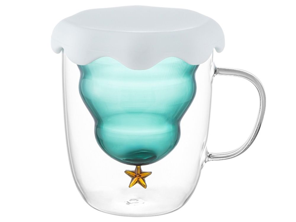 Кружка с двойными стенками с елочкой внутри "Winter Wonderland"