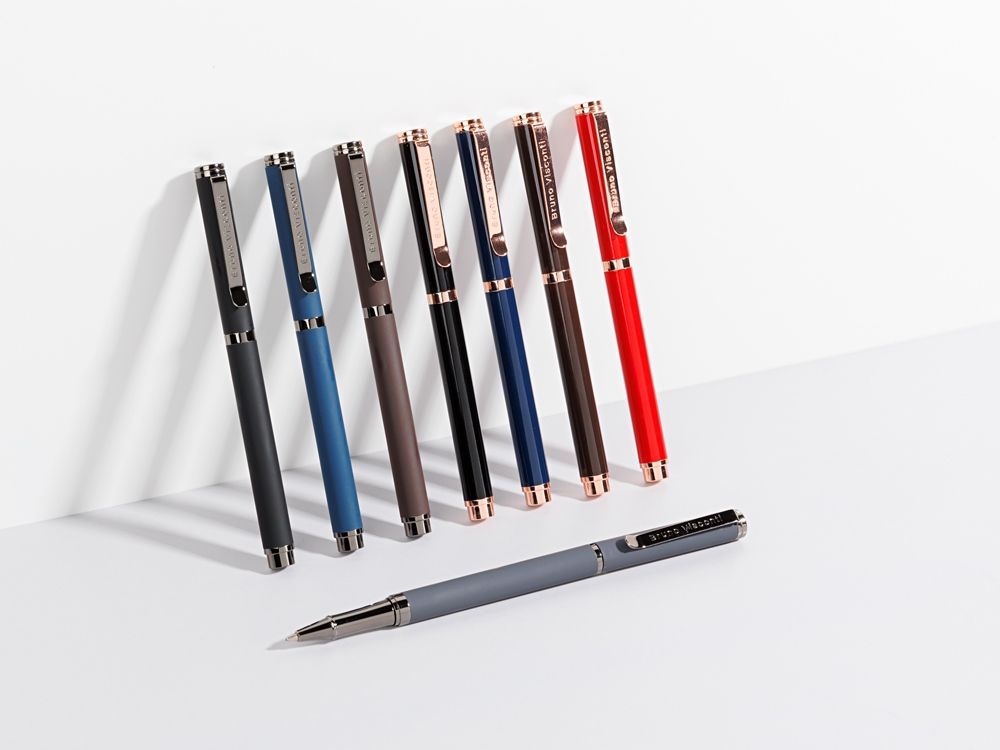 Ручка металлическая шариковая "Venezia Pragmatico" софт-тач, синий