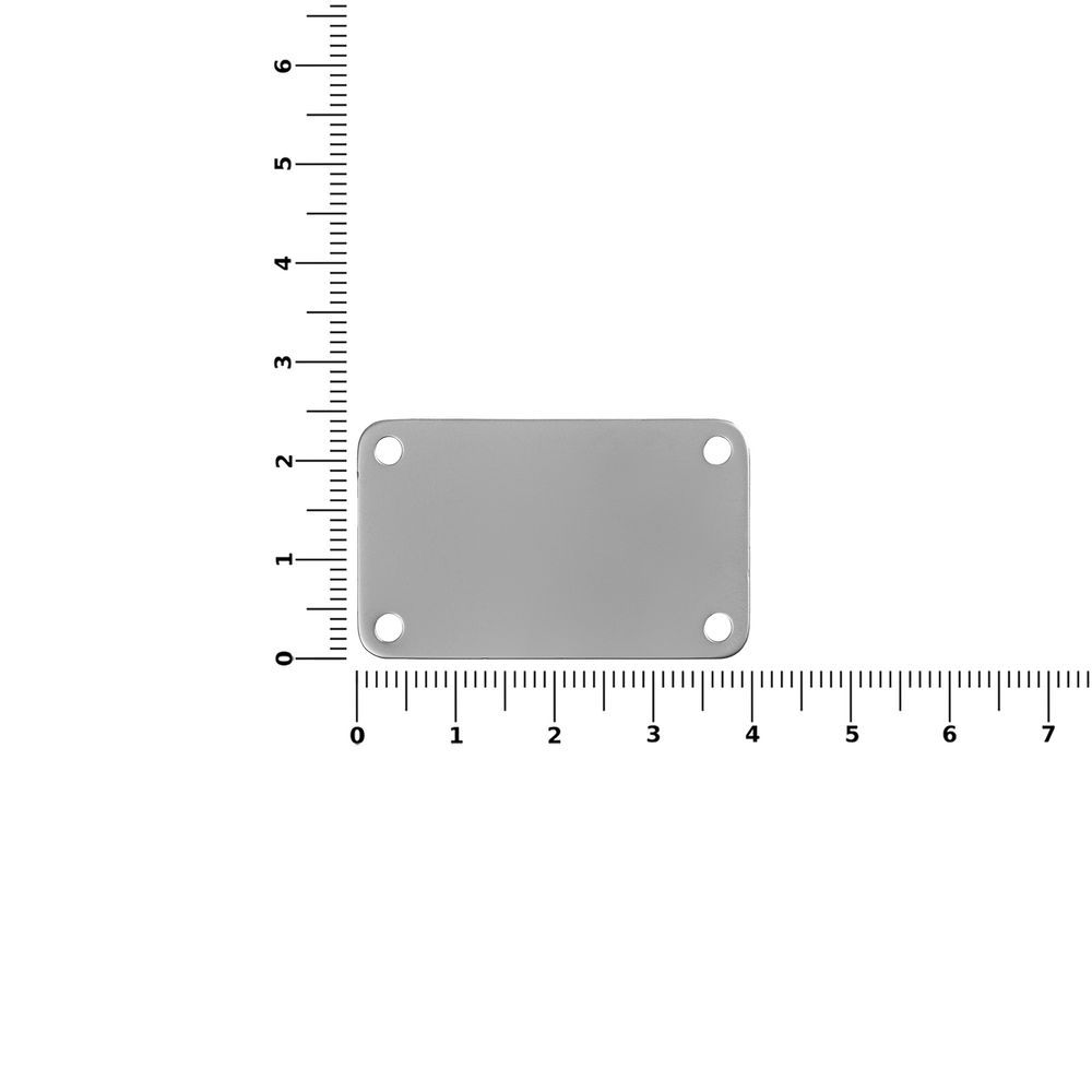 Шильдик металлический Furo, серебристый