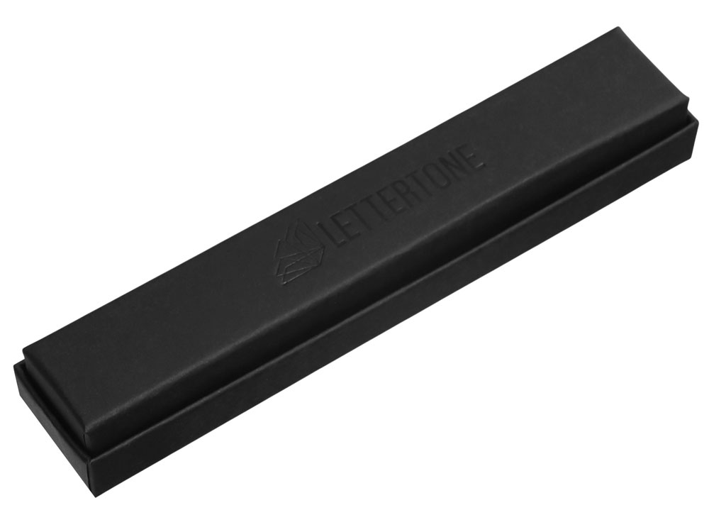 Металлическая ручка роллер "Black Lama" soft-touch, черная