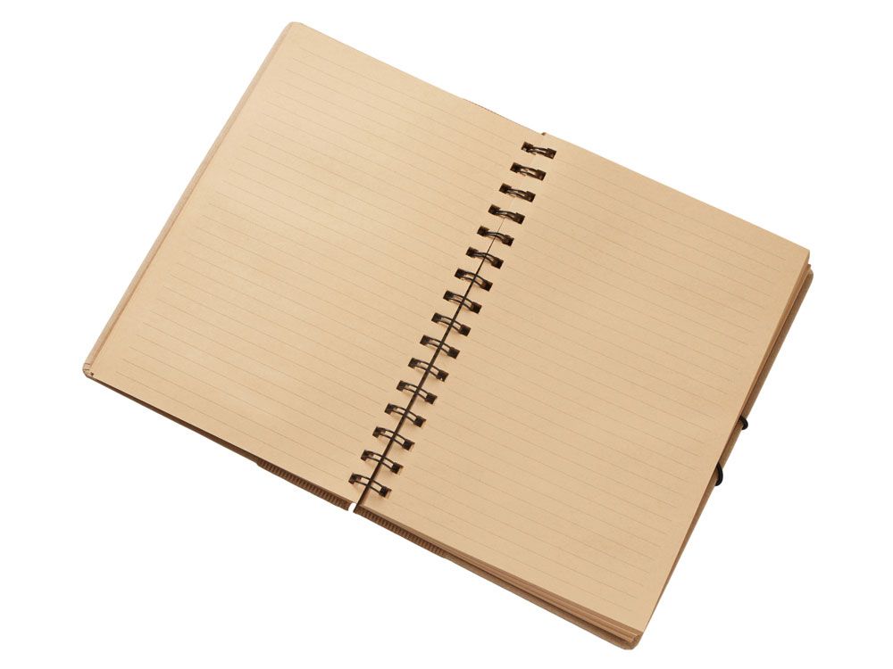 Крафтовый блокнот А5 в твердой обложке "Saharan Cypress", 80 листов 70 гр/м2 бумаги, натуральный