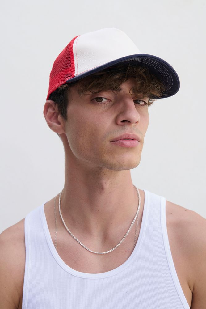 Бейсболка Blink, молочно-белая