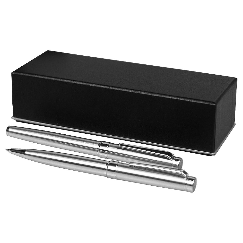 Набор ручек Diplomat Solution, серебристый (ручка шариковая